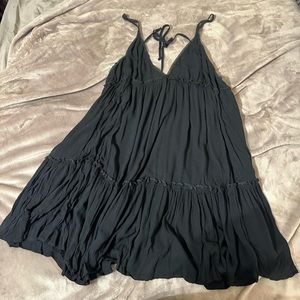 Black thin strap dress